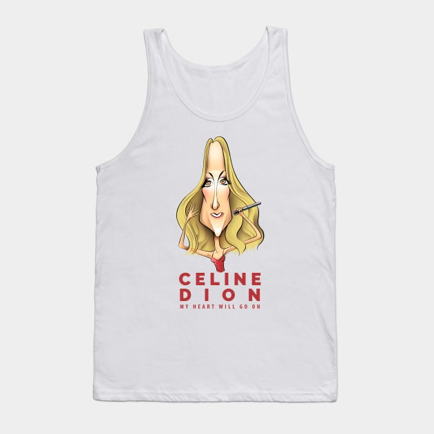 celine dion red suit Tank Top by sarimunir